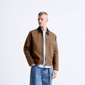 COPY - Brown workwear jacket. Never worn, size medium from Zara